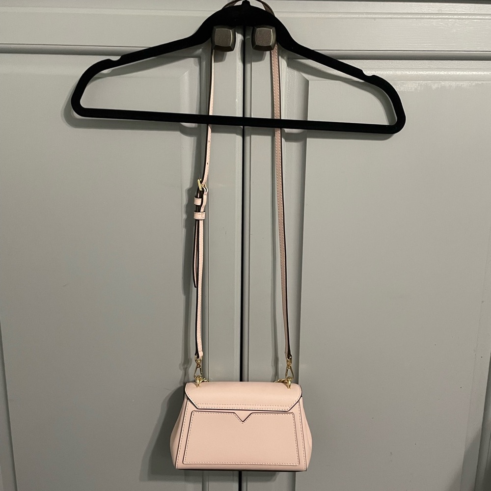 NWOT Michael Kors Lita Small Leather Crossbody in Blush Pink - Picture 9 of 10